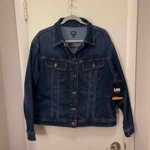 NWT Ladies LEE Brand XL Dark Wash Denim/ Jean Jacket w/ Pockets
